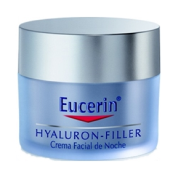 Eucerin Hyaluron-filler crema de noche para piles normales a secas.- 50 mililitros.