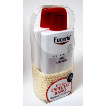 Eucerin especial baño: Eucerin loción 400 mililitros. + Eucerin gel 400 militros.