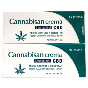 Lavigor Cannabisan CBD Crema Con Aceite de Semillas de Cáñamo.- 75 ml. Pack 2Un. (Total 150 mililitros)